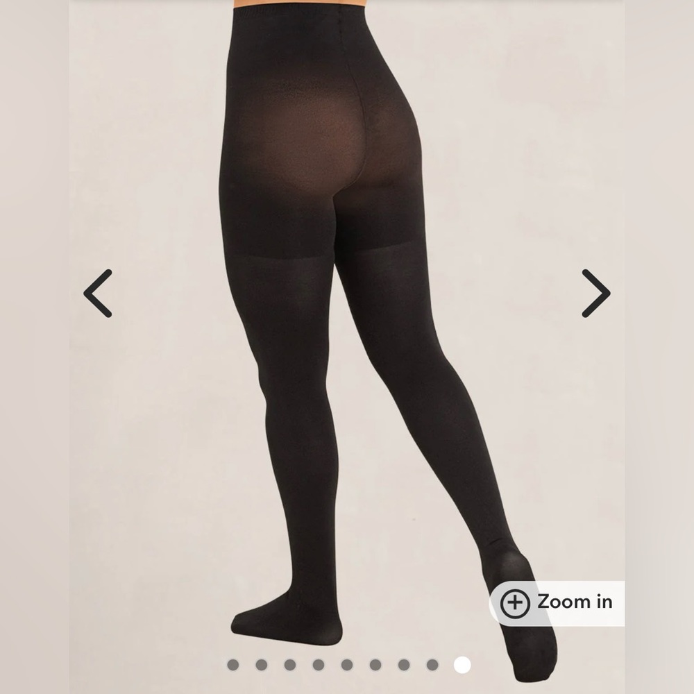 Black tear-proof shaping tights size XL - Picture 2 of 10